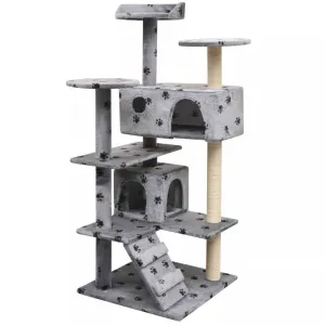 125cm Paw Print - Cat Scratching Tree