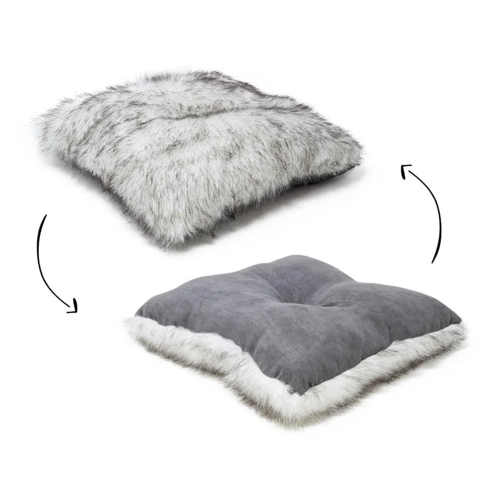 3-in-1 Dog / Cat Cube Bed - Grey