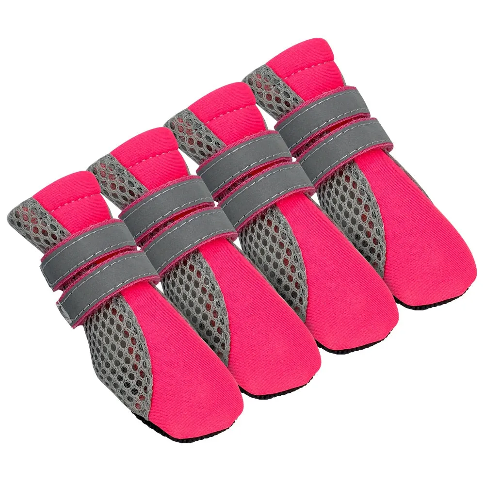 4pc Set - Reflective Waterproof No Slip Pet Boots