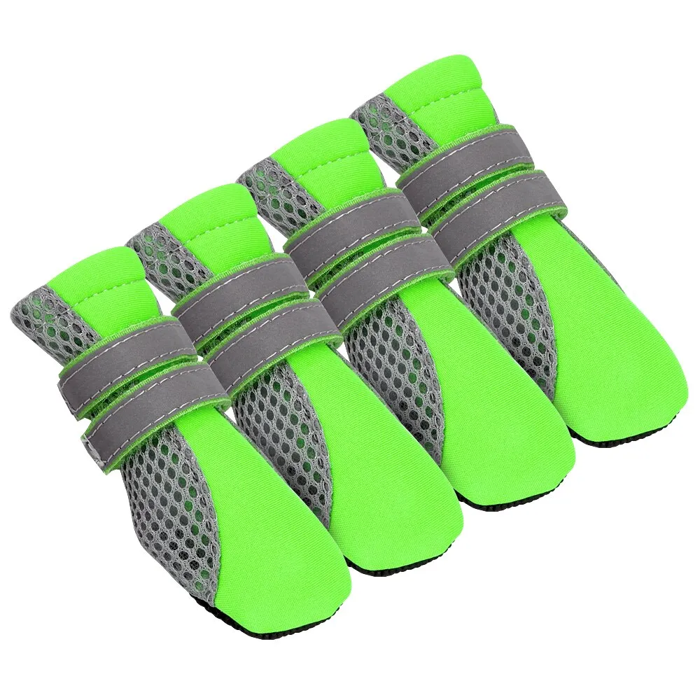 4pc Set - Reflective Waterproof No Slip Pet Boots