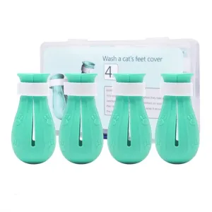 Adjustable Anti-Scratch Cat Bath Boots