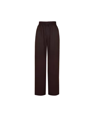 AQUARIUS SATIN PANT ESPRESSO