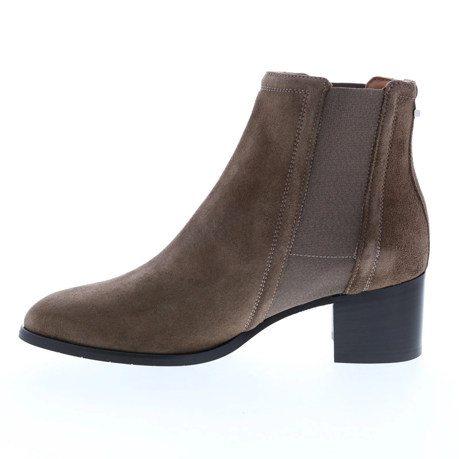 Aquatalia Neeva Suede Elastic 34L3573-TPE Womens Brown Suede Chelsea Boots