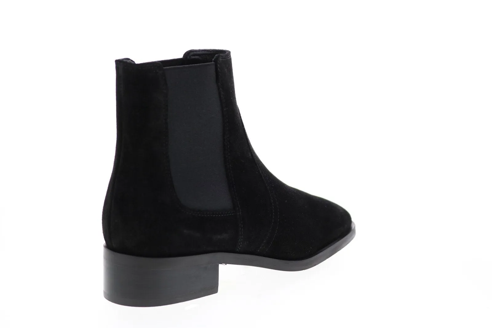 Aquatalia Tamera Suede Elastic 34L3825-BLK Womens Black Suede Chelsea Boots