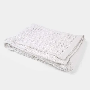 Baby Knitted Blanket New | White