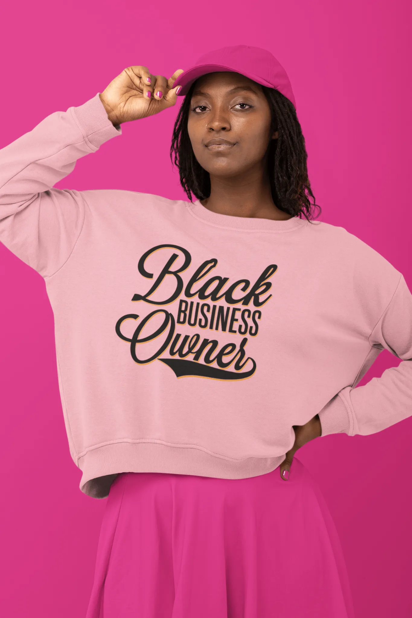 Black Business Owner (Black) Unisex Sweatshirt