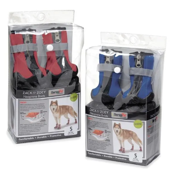 Blue Neoprene Dog Boots