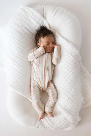 Candy Stripe | Bamboo Zip Pajamas