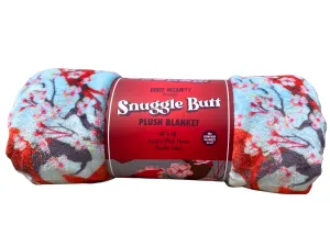 Cardinal Floral Throw Blanket