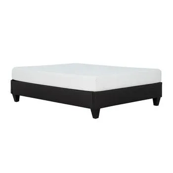 Cleo California King Bed Frame, Solid Wood, Soft Gray Linen Upholstery By Casagear Home