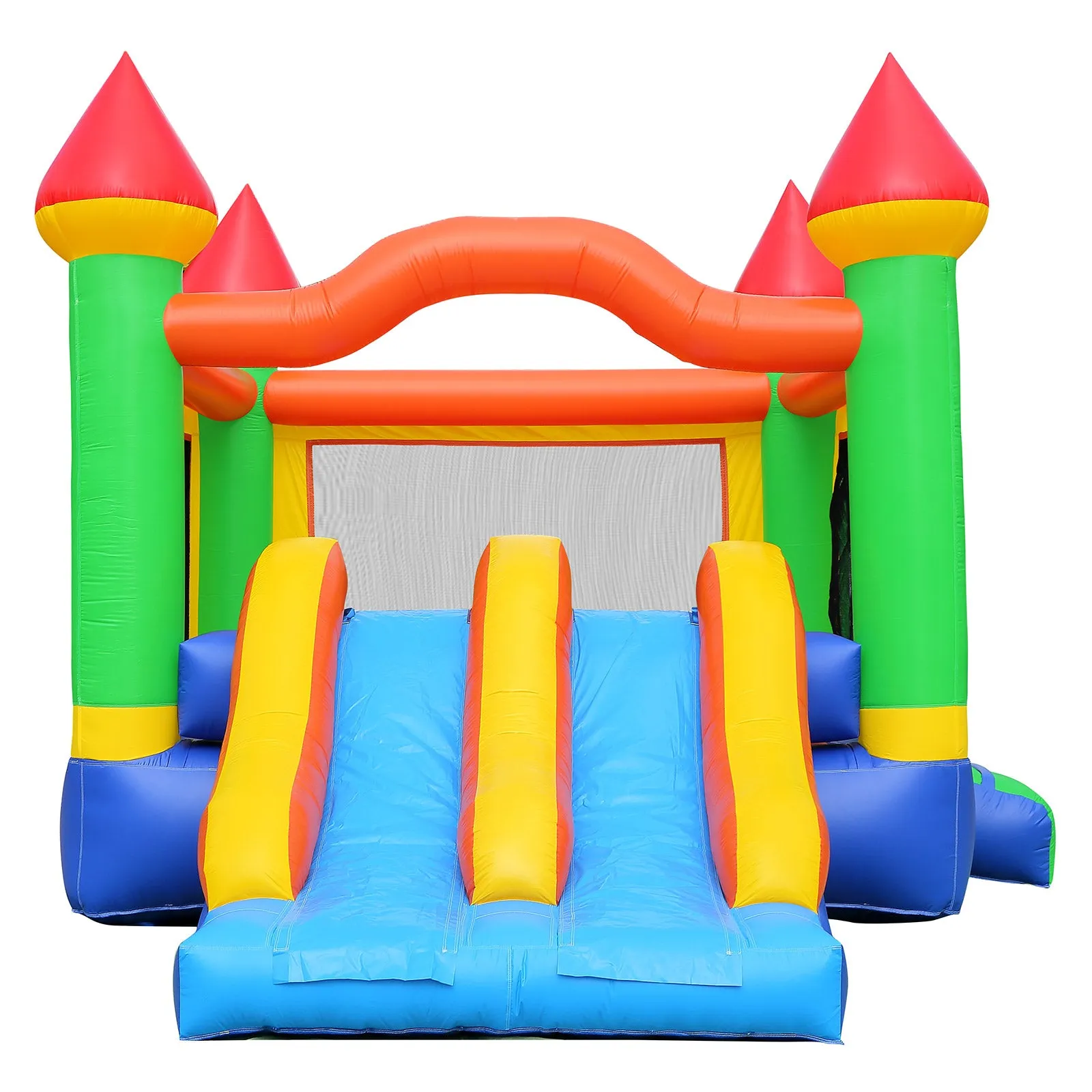 Commercial Double Slide Inflatable Castle Bounce House with Blower
