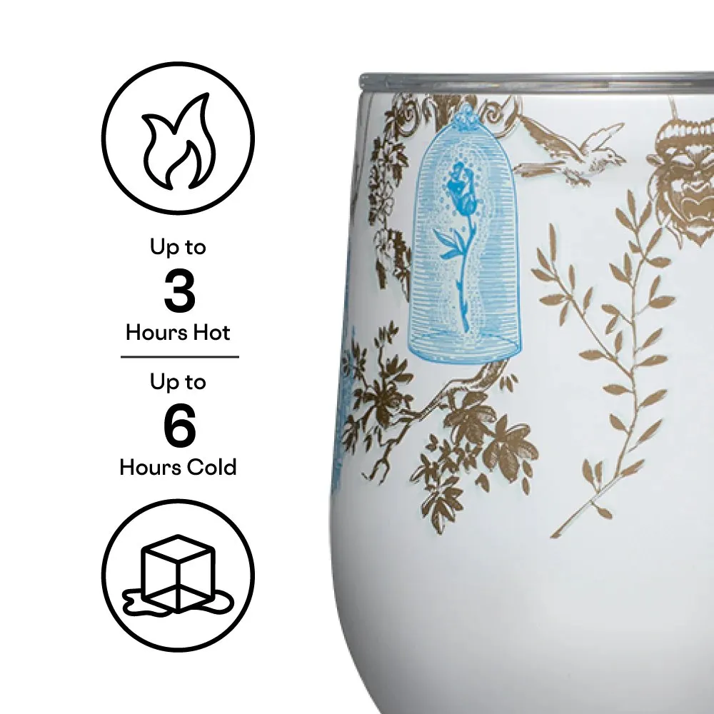 Corkcicle Disney Princess Belle 12oz Stemless Cup