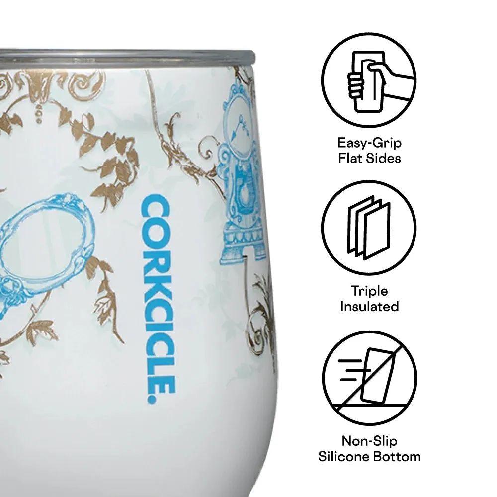 Corkcicle Disney Princess Belle 12oz Stemless Cup