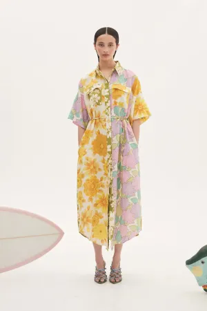 ELORA PATCHWORK SHIRTDRESS