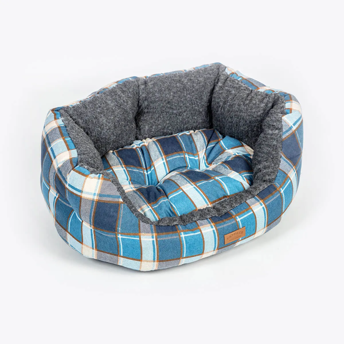 FatFace Fleece Check Deluxe Slumber Dog Bed