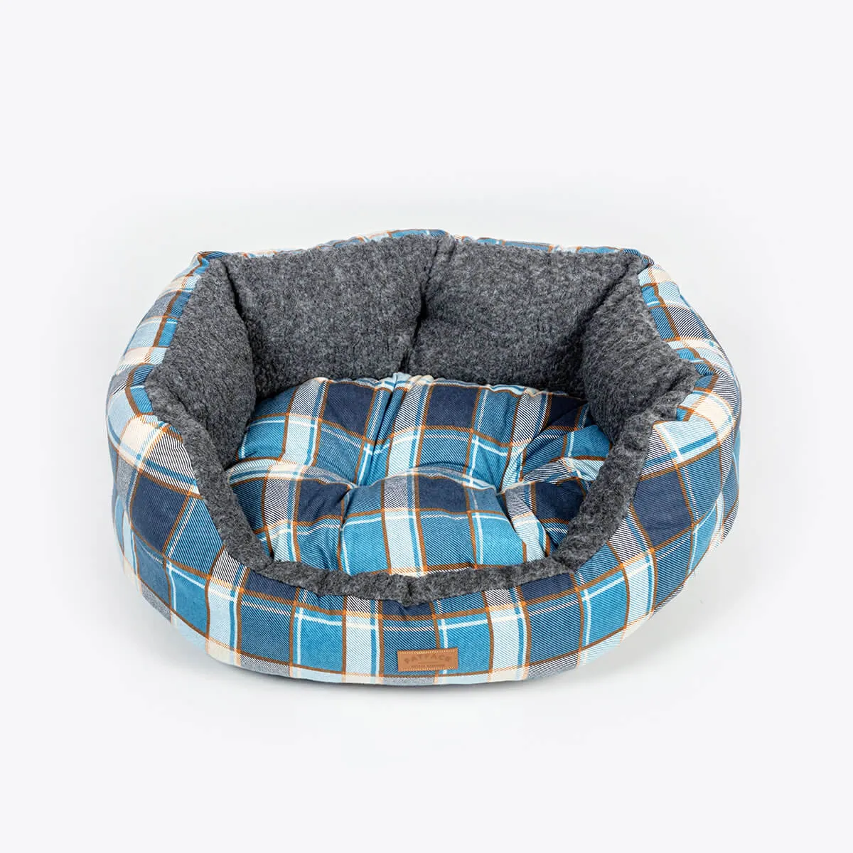 FatFace Fleece Check Deluxe Slumber Dog Bed