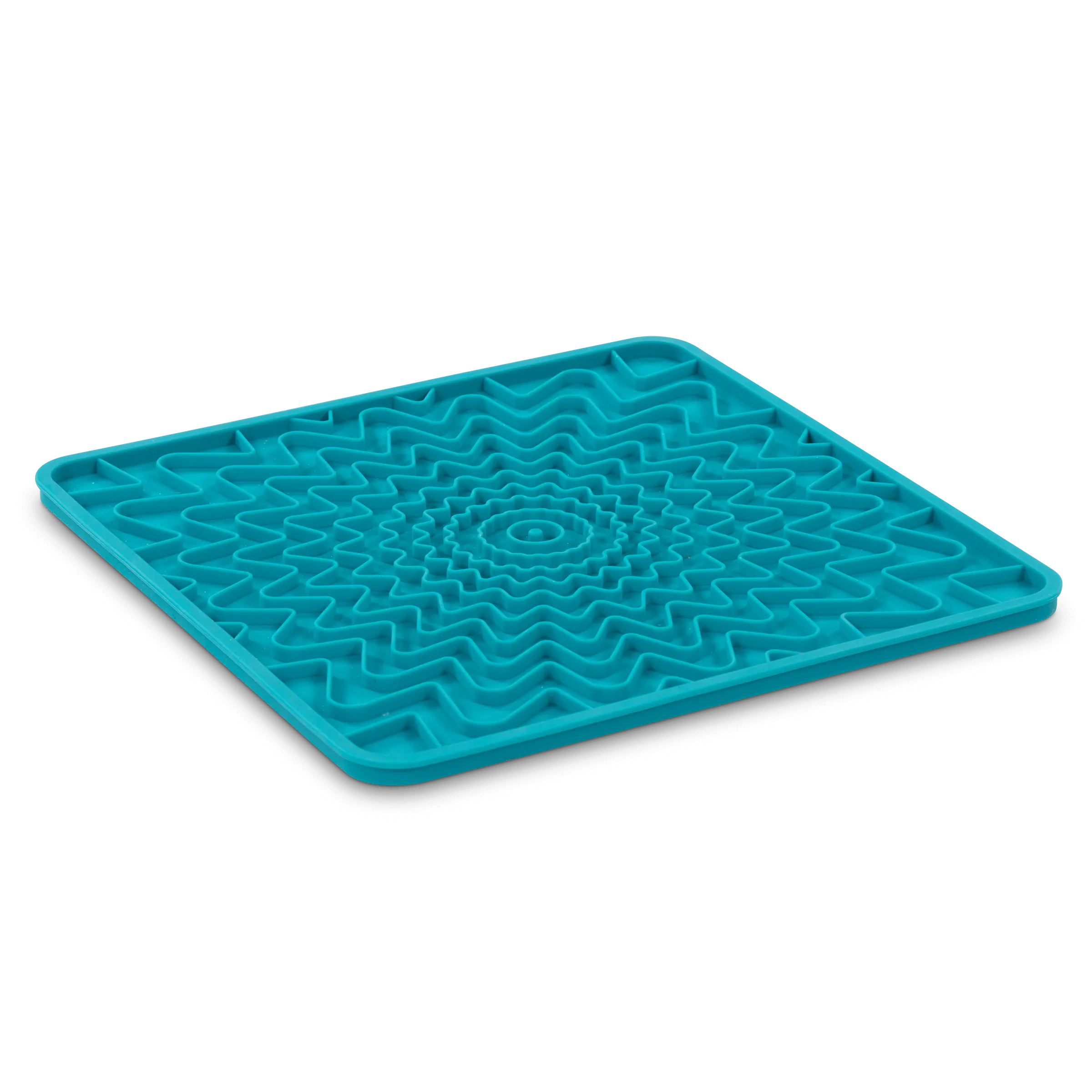 Framed "Spill Resistant" Silicone Dog Lick Mat,  9.5" x 9.5"