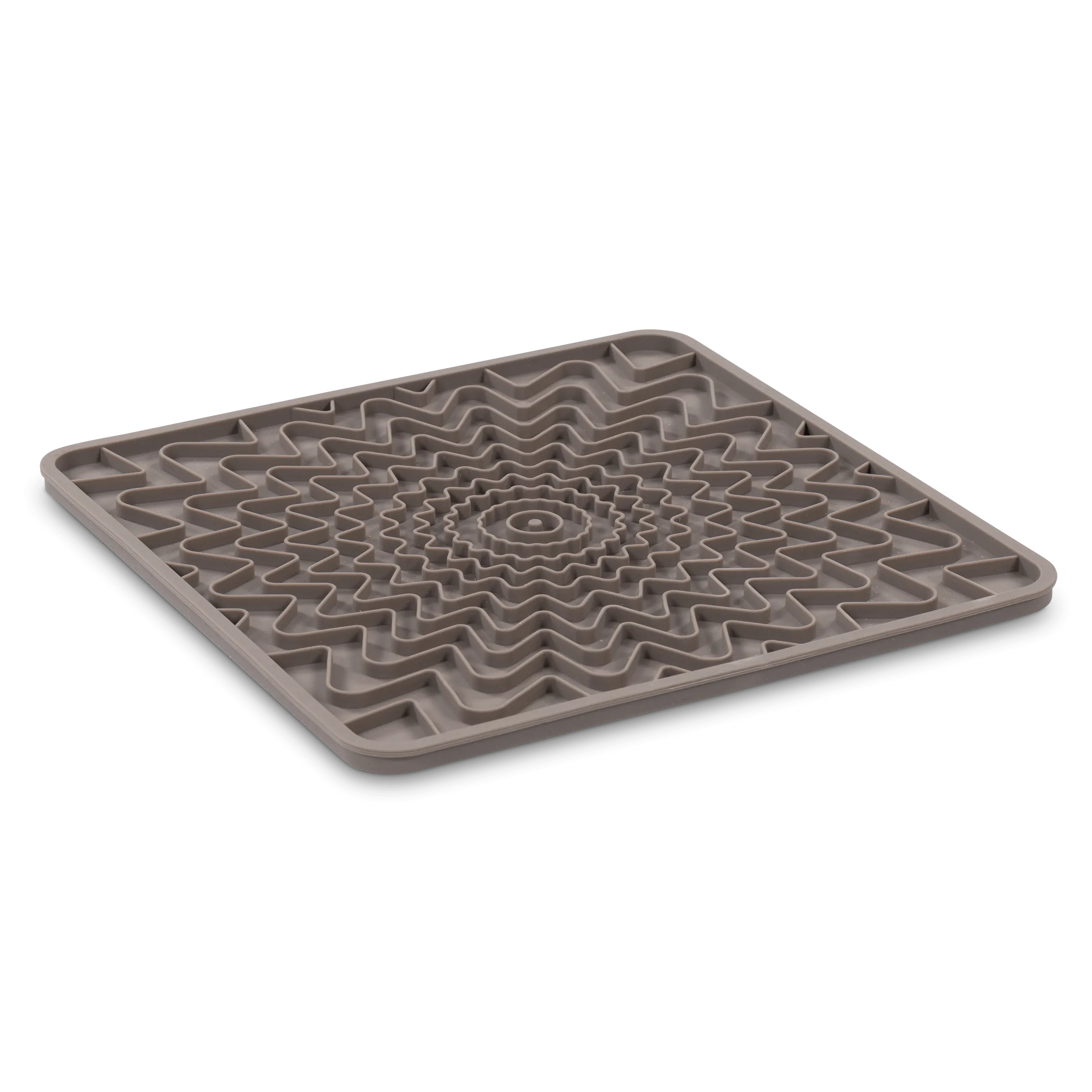 Framed "Spill Resistant" Silicone Dog Lick Mat,  9.5" x 9.5"