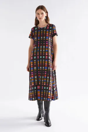 Haki Organic Cotton Dress Tessela Print