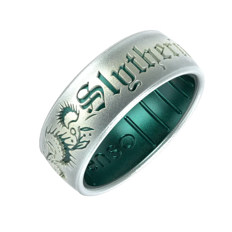Harry Potter Silicone Ring - Floral Slytherin
