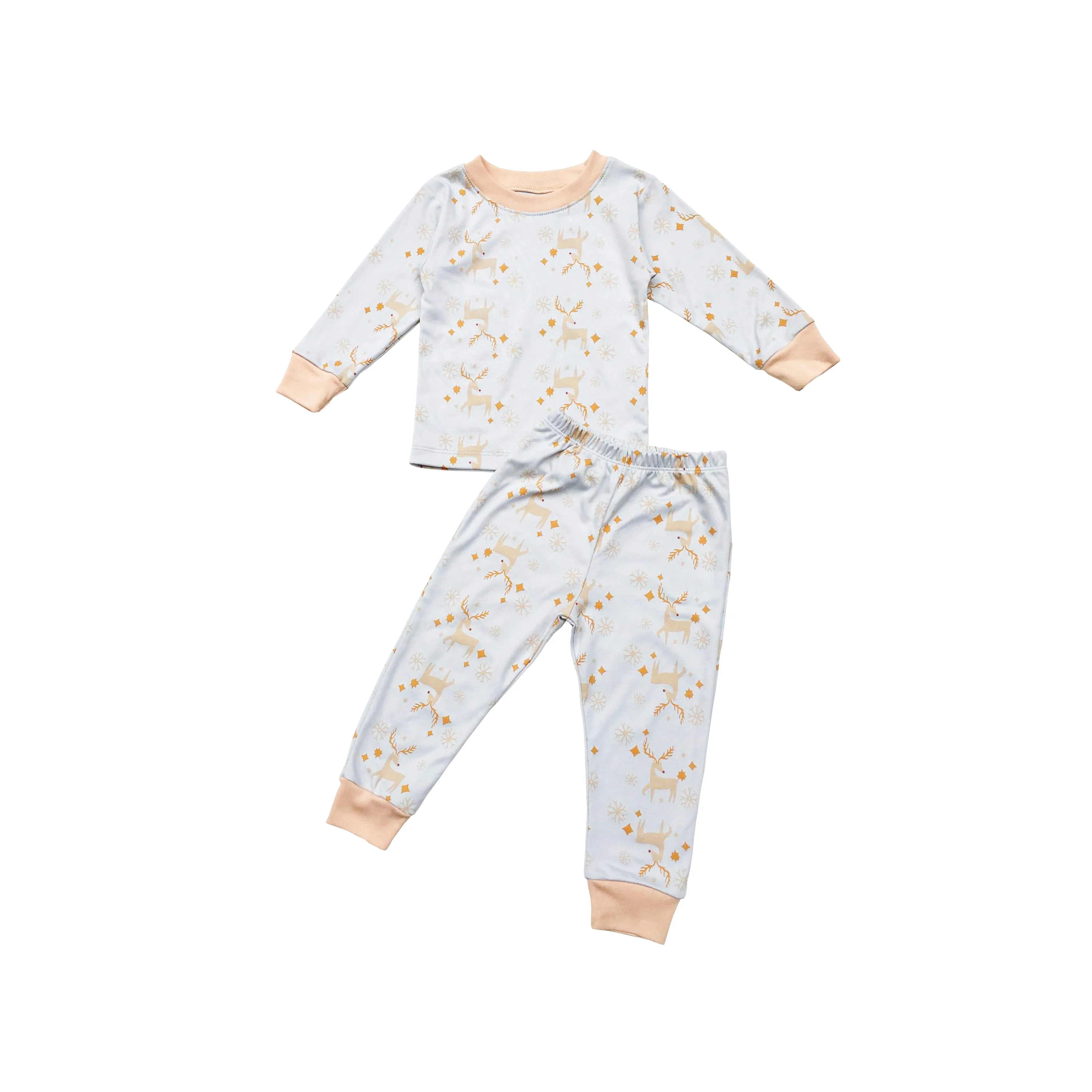 Holiday Pajamas - Blue Reindeer