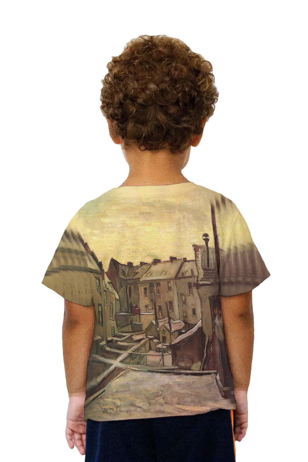 Kids Van Gogh -"Backyard of Old Houses" (1885)