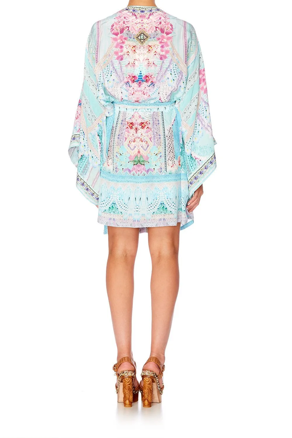 KIMONO WITH TIE BELT GARDEN STATE