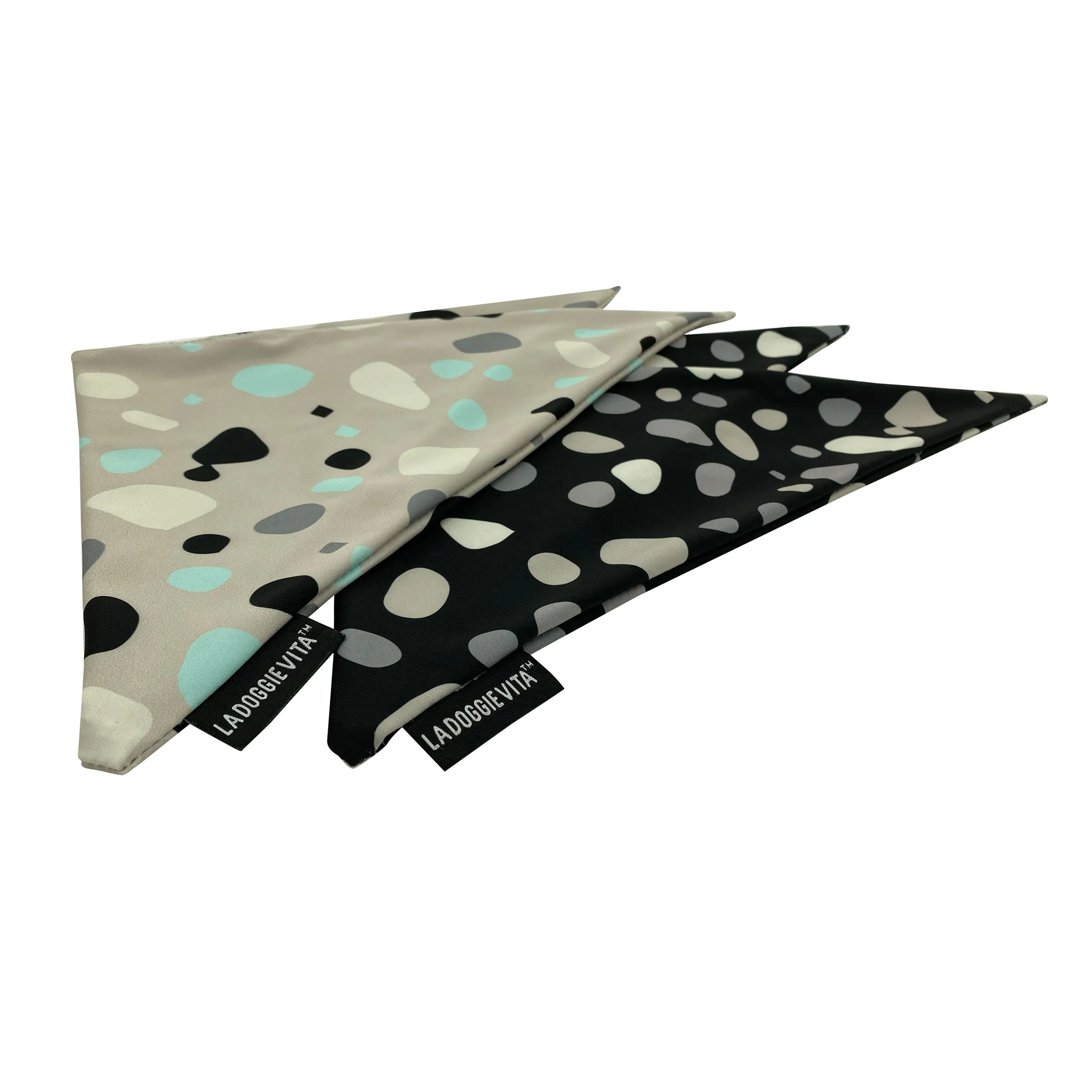Leo Spot Taupe Bandana