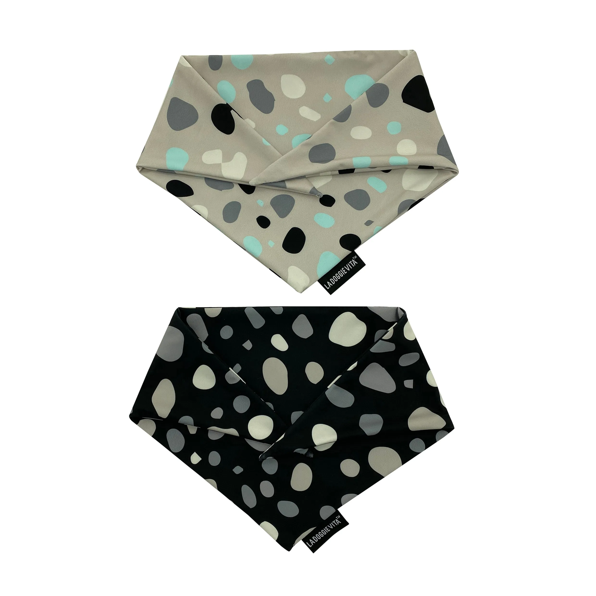 Leo Spot Taupe Bandana