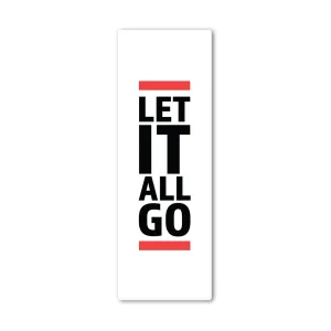 Let It All Go White Yoga Mat