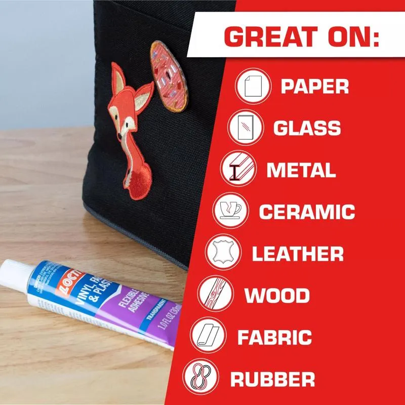 Loctite Vinyl, Fabric & Plastic High Strength Polyurethane Flexible Adhesive 1 oz