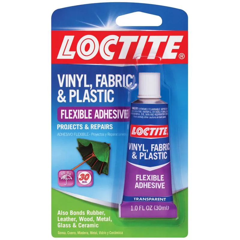 Loctite Vinyl, Fabric & Plastic High Strength Polyurethane Flexible Adhesive 1 oz