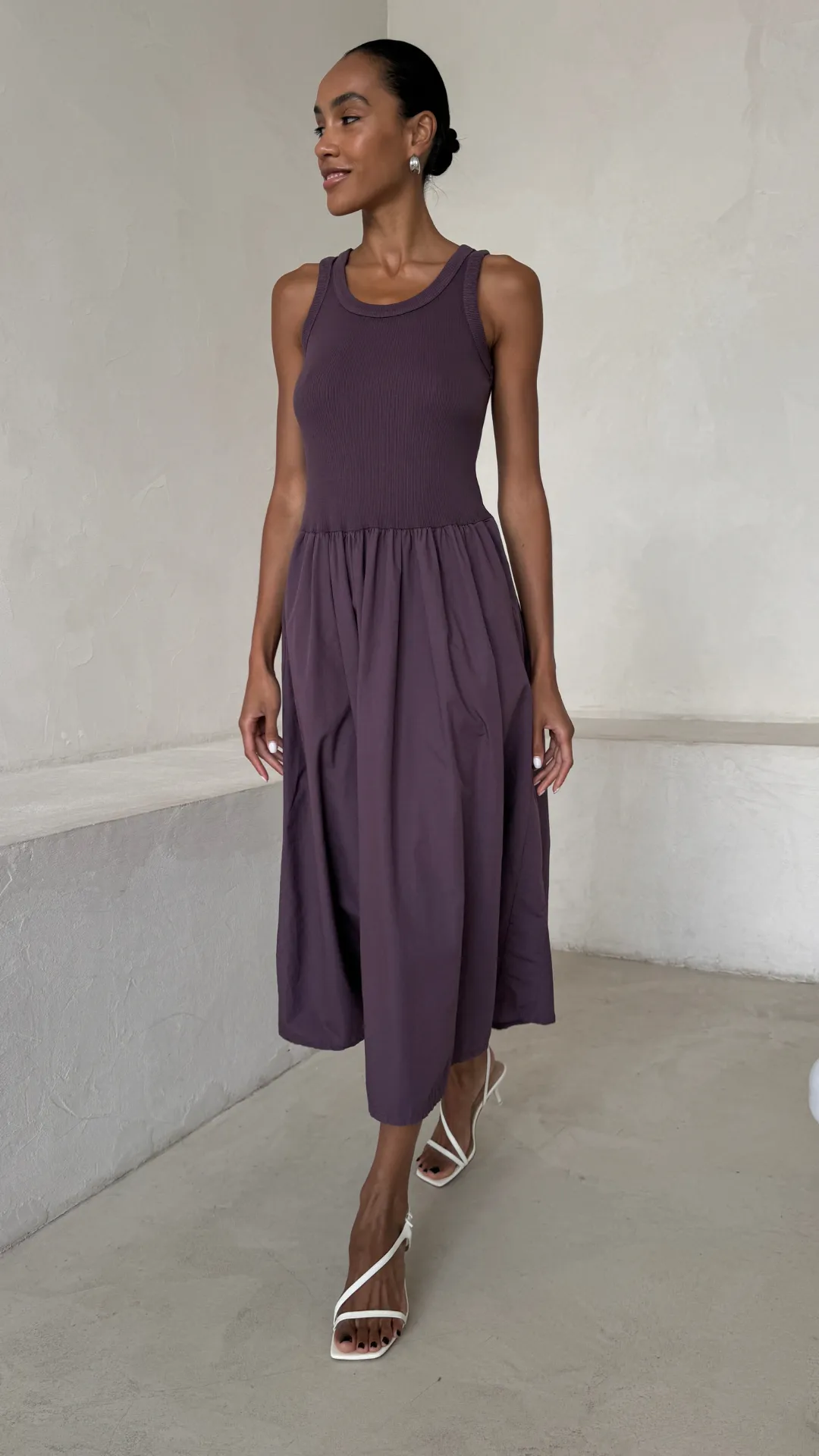 MARNIE DRESS - GRAPE