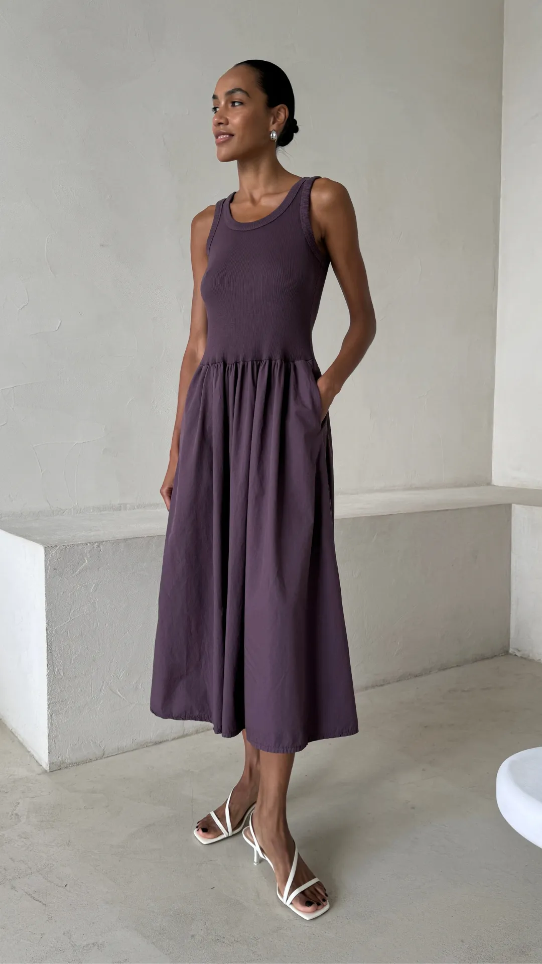 MARNIE DRESS - GRAPE