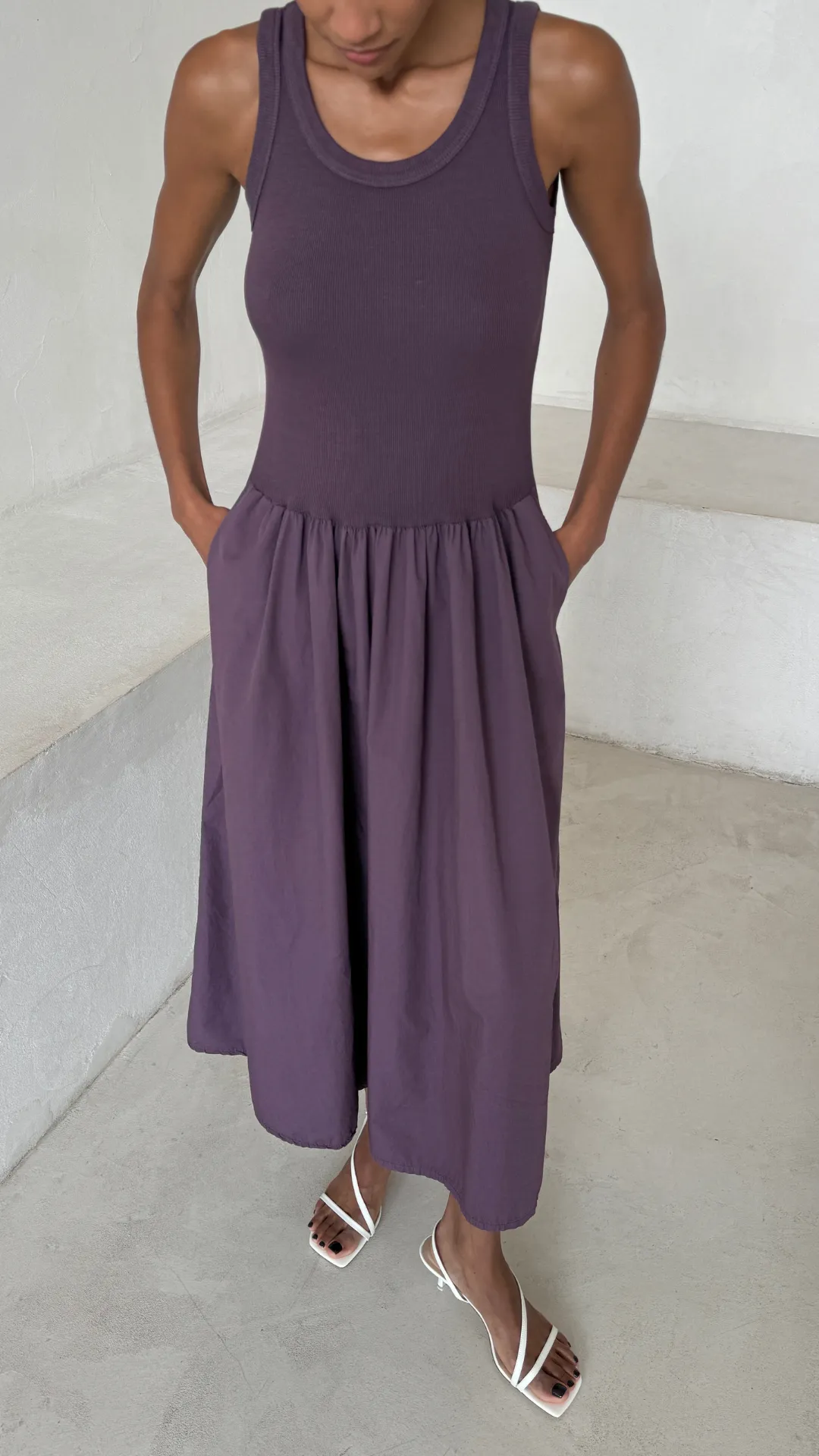 MARNIE DRESS - GRAPE