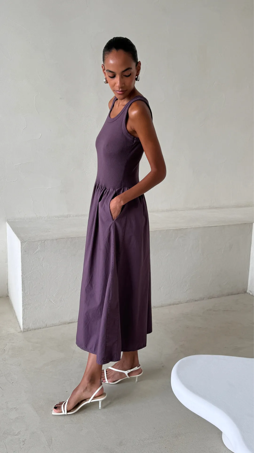 MARNIE DRESS - GRAPE