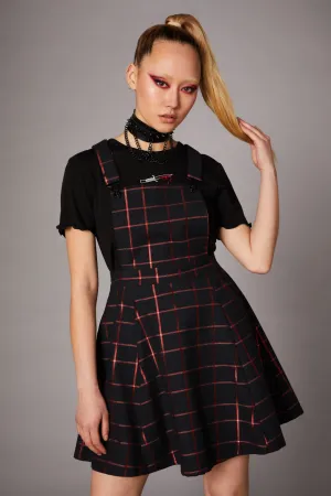 Metallic Check Tartan Pinafore