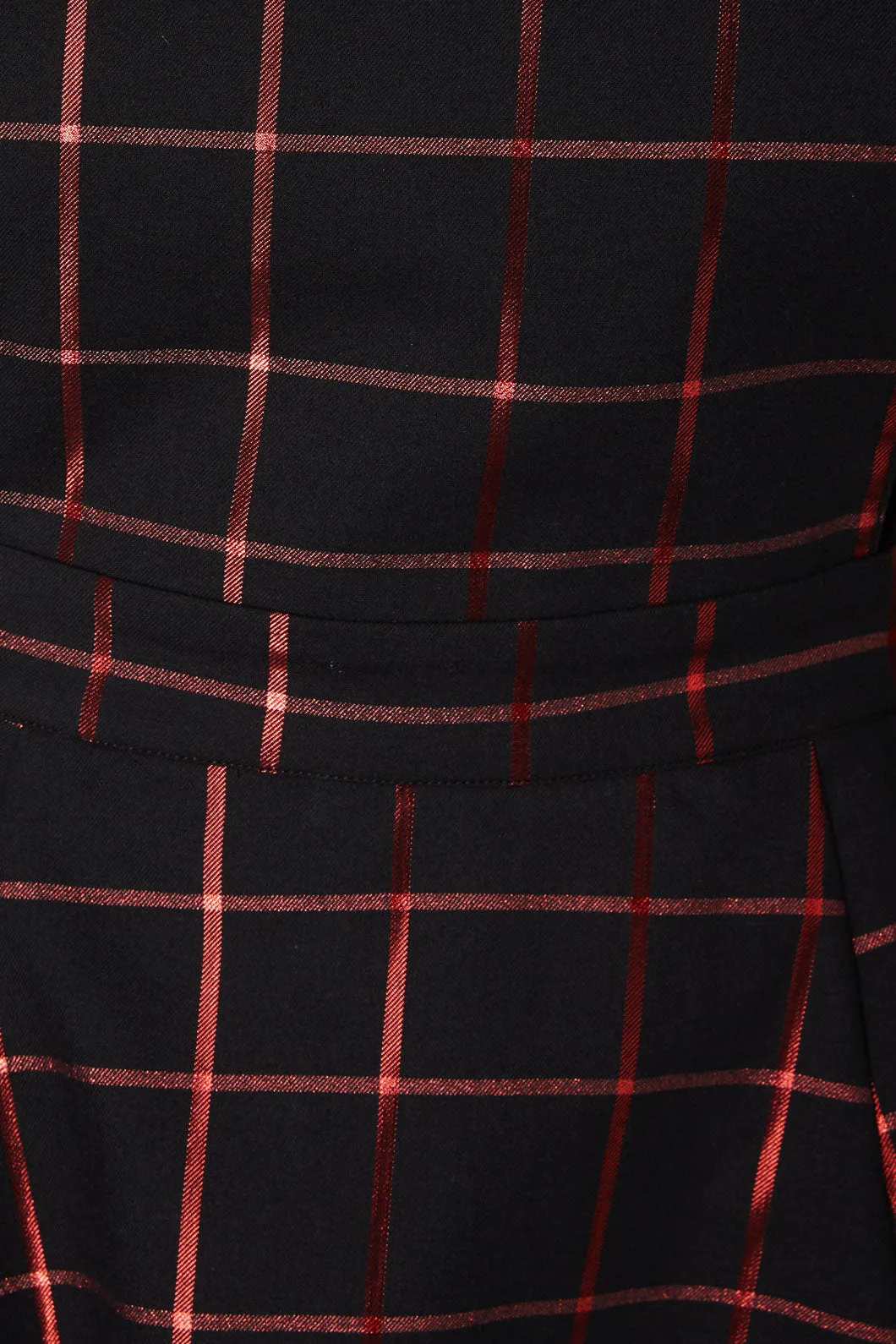 Metallic Check Tartan Pinafore