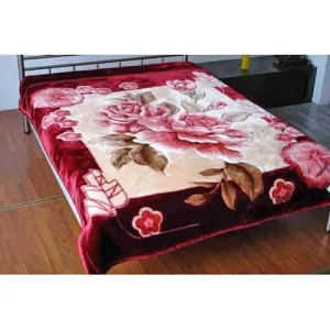 OMAJA HOME Ultra Soft Pure Luxurious Embossed Very Warm Korean Mink Blankets Single Bed for Winter - (60 x 90 Inch, Multicolor)
