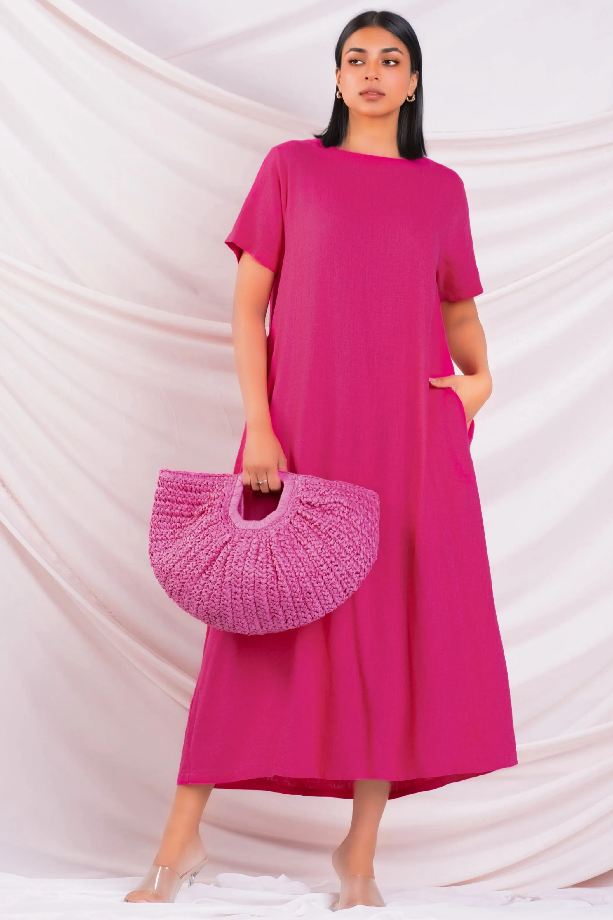 Oversized Linen Maxi Dress