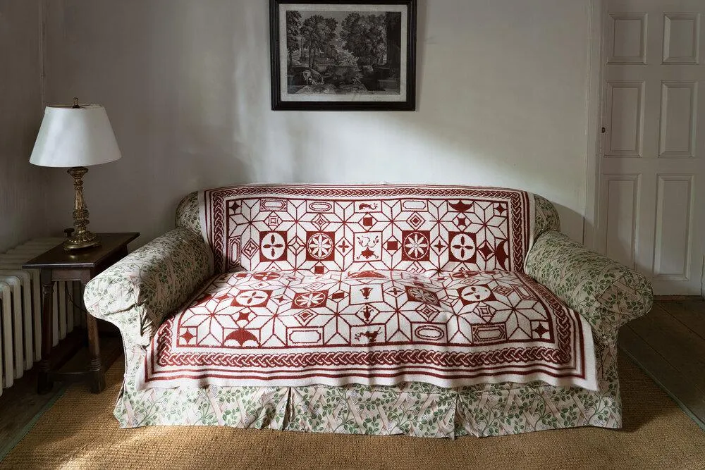 Pompeii Rust Cashmere Blankets by Saved NY