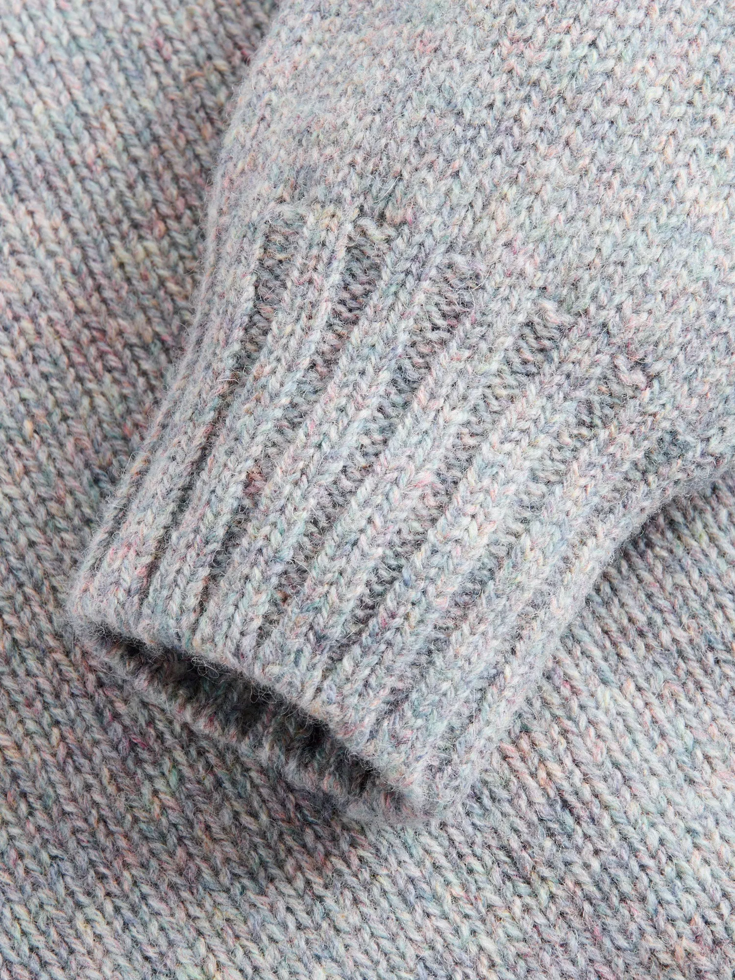 "Boxy Space Knit" Wool Sweater in Galaxy