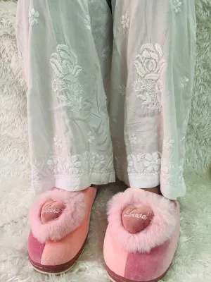 Rose Garden: Plus Size Reyon Plazzo with Beautiful Rose Design