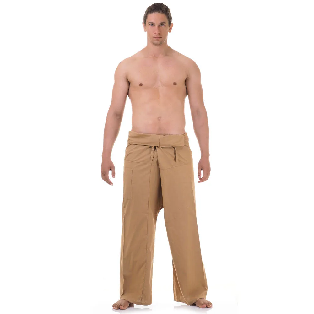 Sandy Beige Men's Thai Fisherman Pants