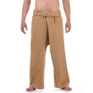 Sandy Beige Men's Thai Fisherman Pants