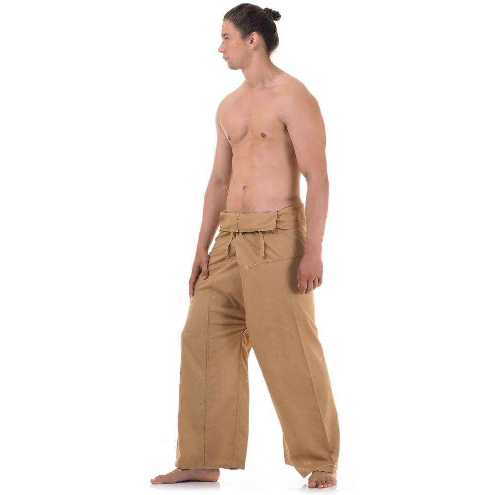 Sandy Beige Men's Thai Fisherman Pants