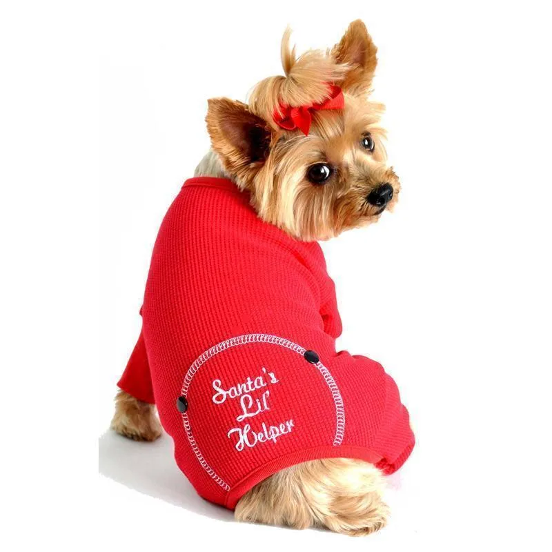 Santa's Lil' Helper Dog Pajamas