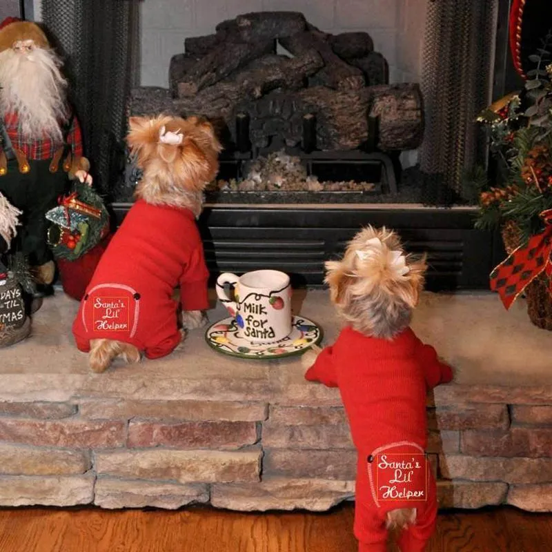 Santa's Lil' Helper Dog Pajamas