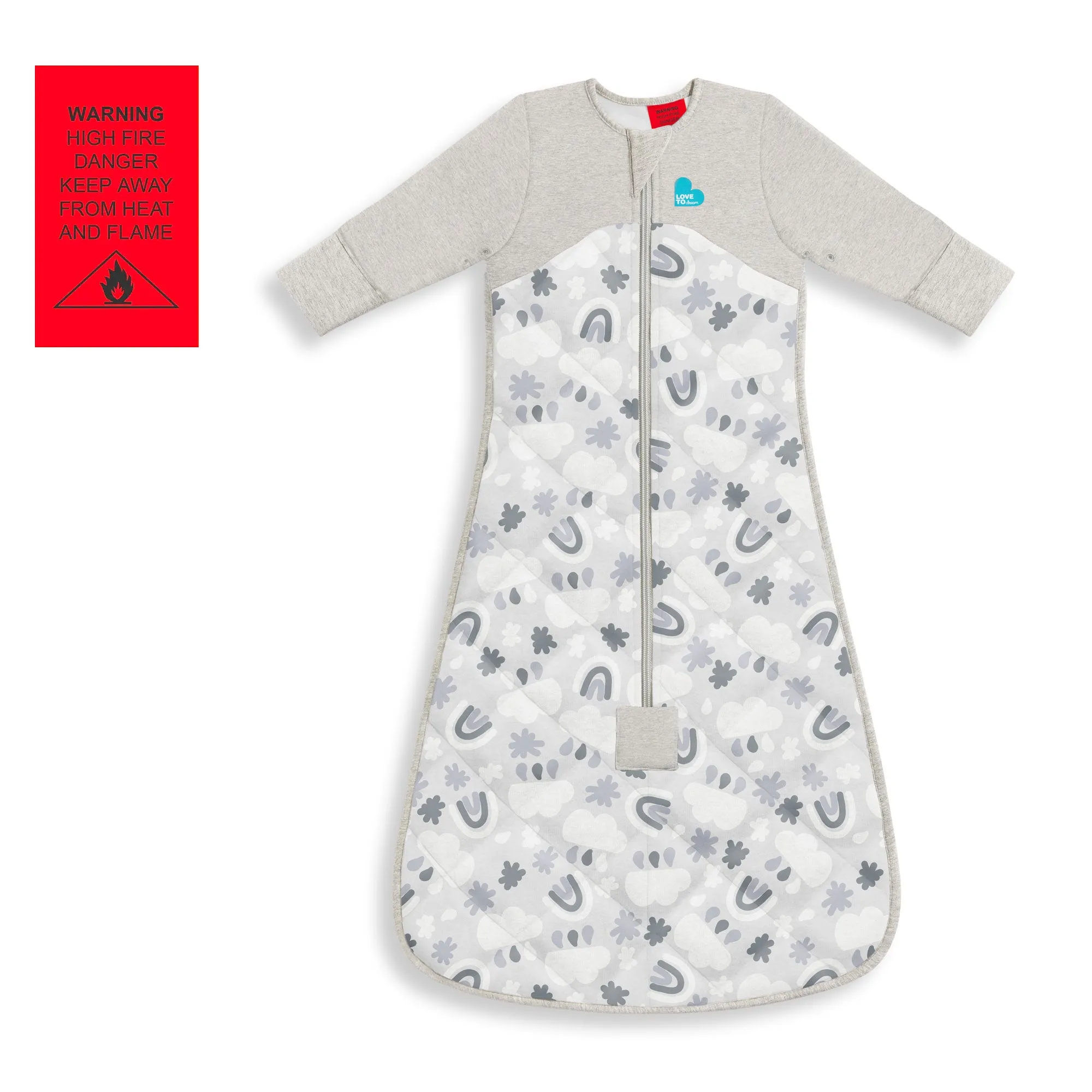 Sleep Bag Organic Warm 2.5 TOG - Rainbow Grey
