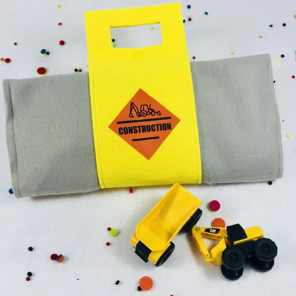 Toy Construction Quiet Book for Digger, Excavator and Dump Truck